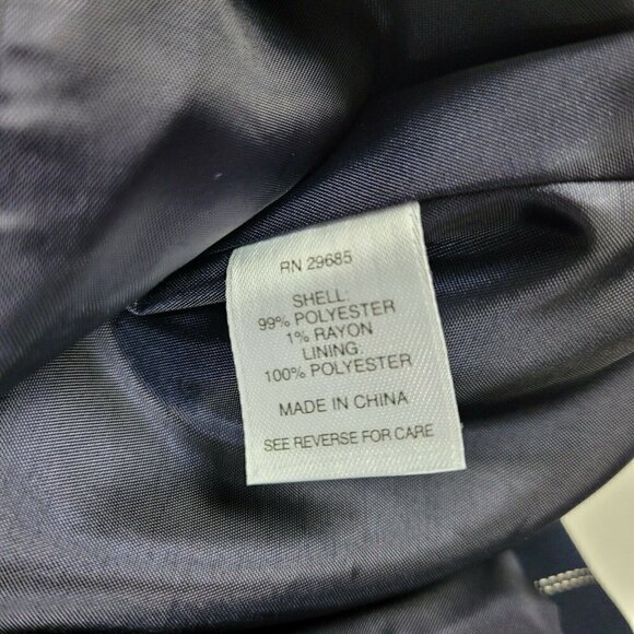 Pendleton Women's Blazer Suit Separates Navy Blue Striped Size 8 Career Office - Picture 7 of 10